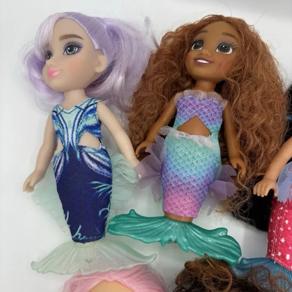 Disney The Little Mermaid Ariel And Sisters Petit Doll Set, Includes 7 Dolls